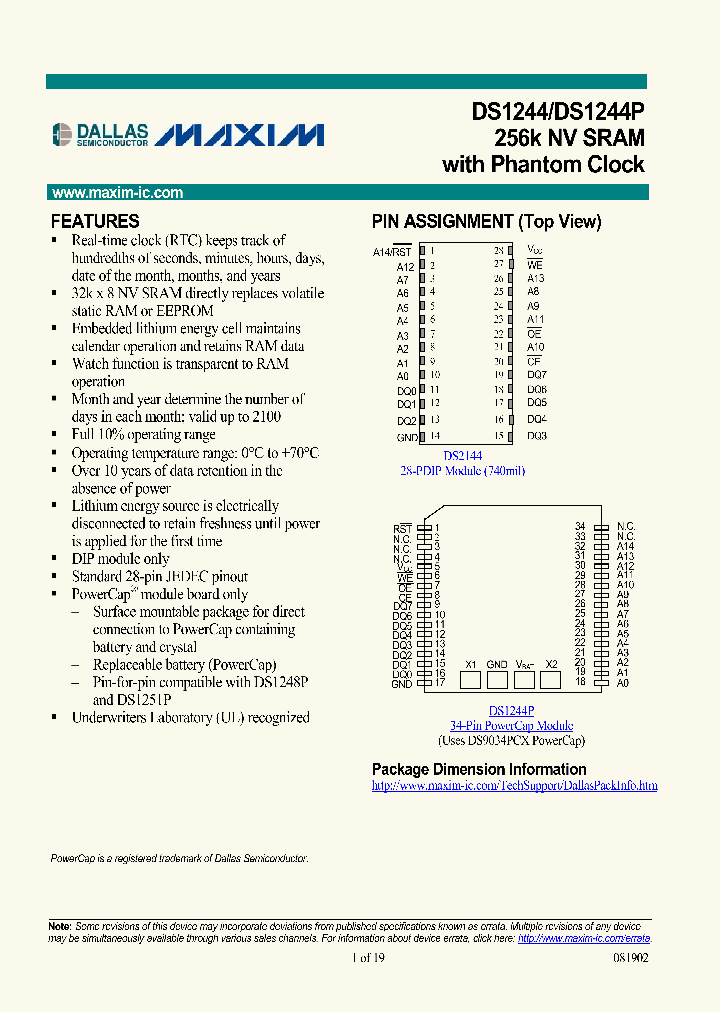 DS1244W-12_323013.PDF Datasheet