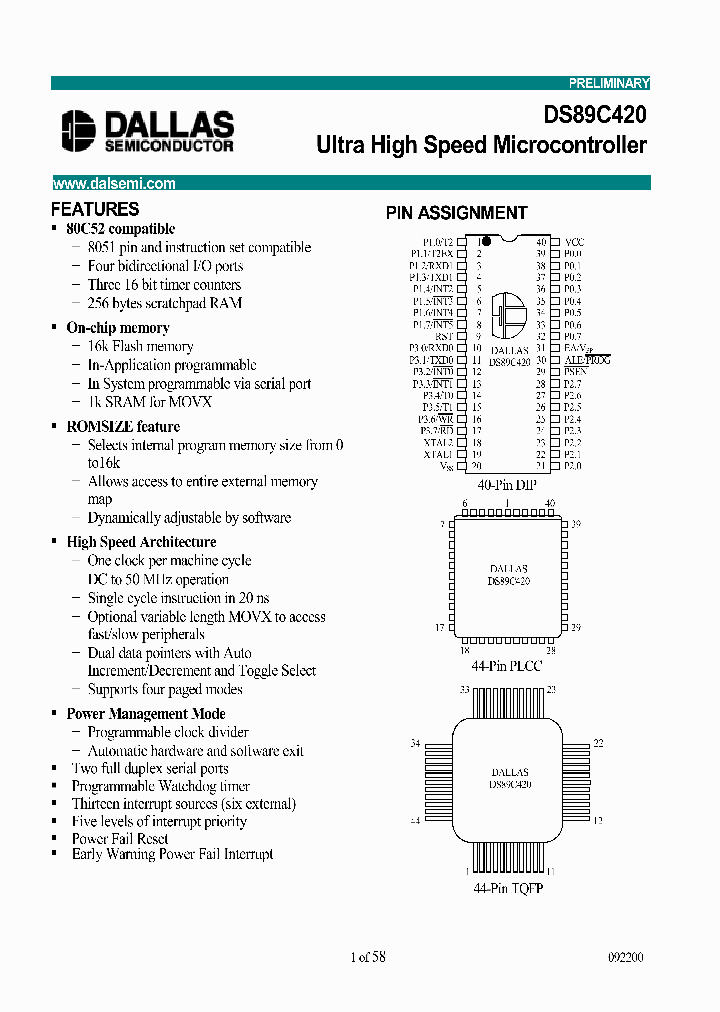 DS89C420_199200.PDF Datasheet