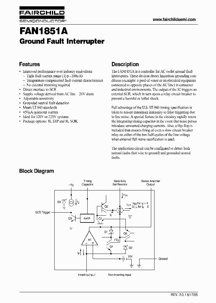 FAN1851A_354661.PDF Datasheet Download