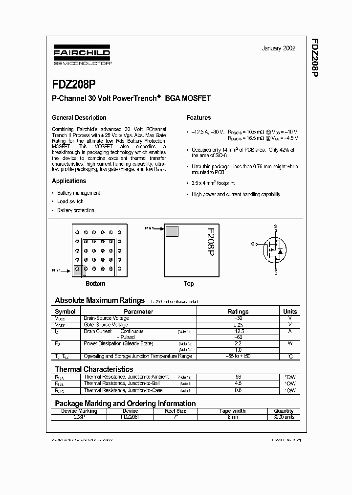 FDZ208P_357870.PDF Datasheet