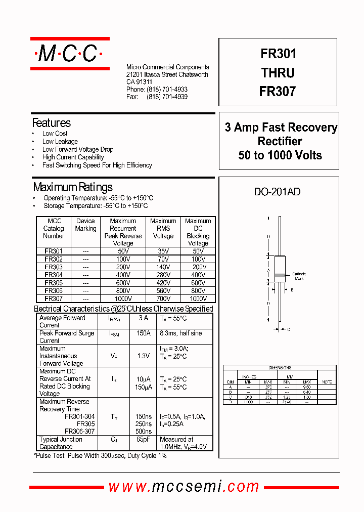 FR307_327196.PDF Datasheet