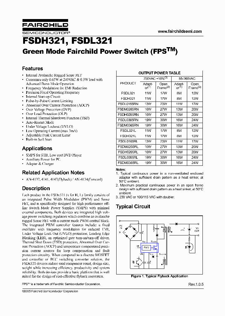 FSDH321L_314542.PDF Datasheet Download --- IC-ON-LINE