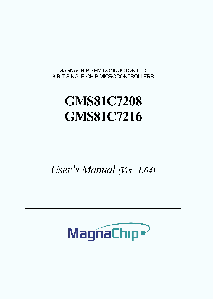 GMS87C7216LQ_328654.PDF Datasheet