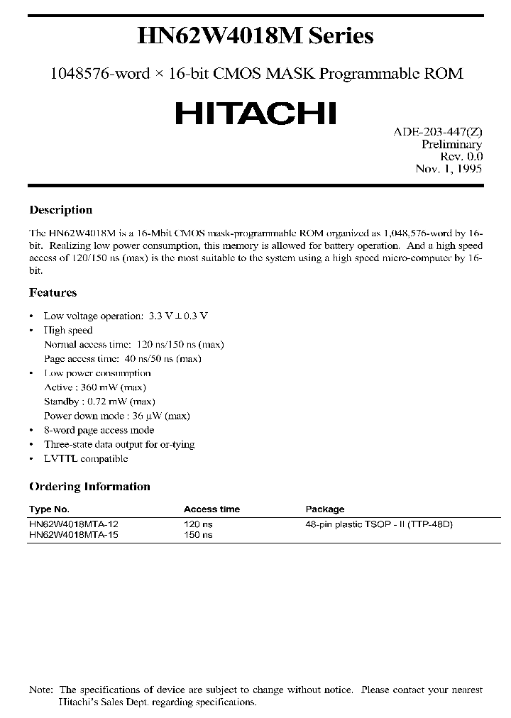 HN62W4018MSERIES_315494.PDF Datasheet