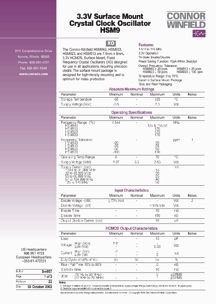 HSM943_370583.PDF Datasheet