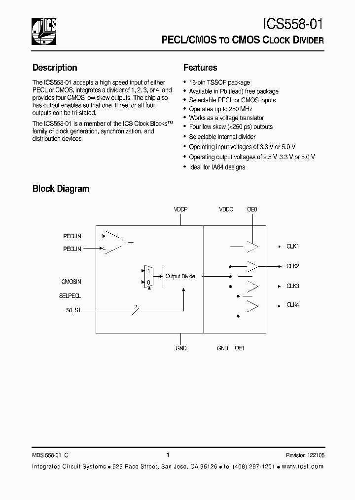 ICS558-01_370897.PDF Datasheet