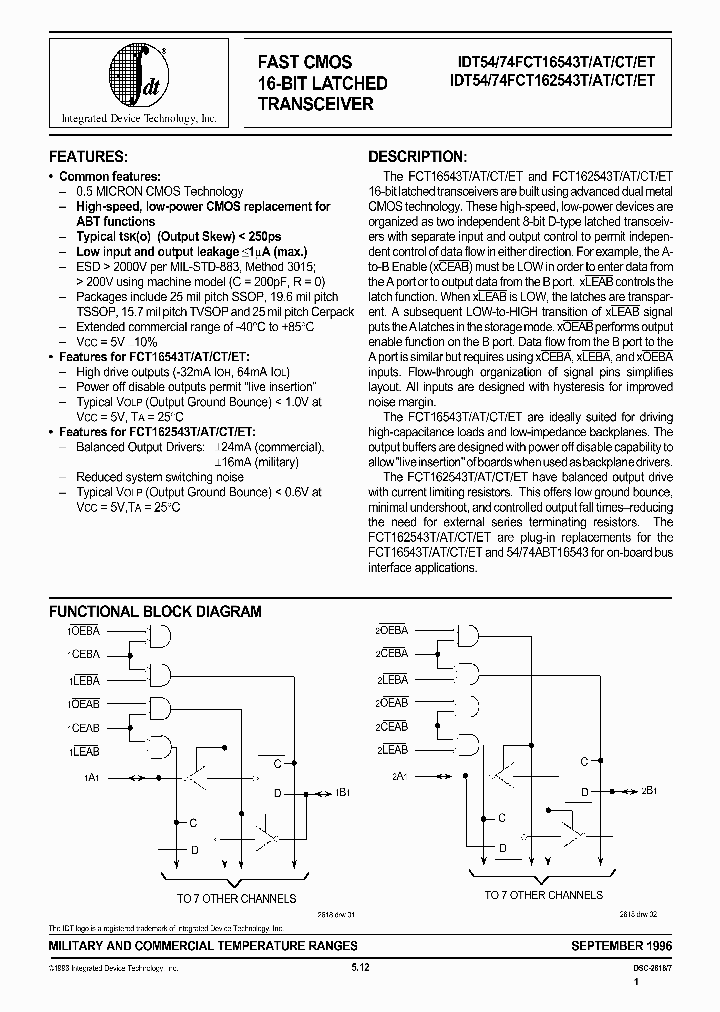 IDT74FCT162543ATPF_377184.PDF Datasheet