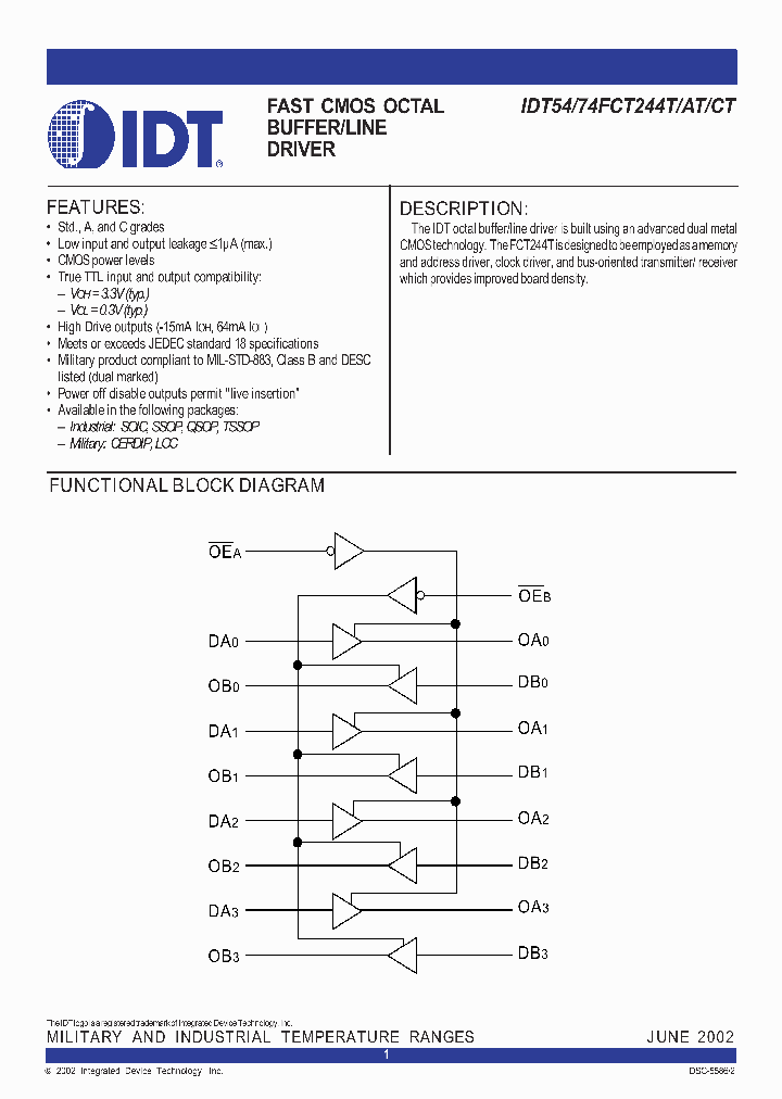 IDT54FCT244AT_324988.PDF Datasheet