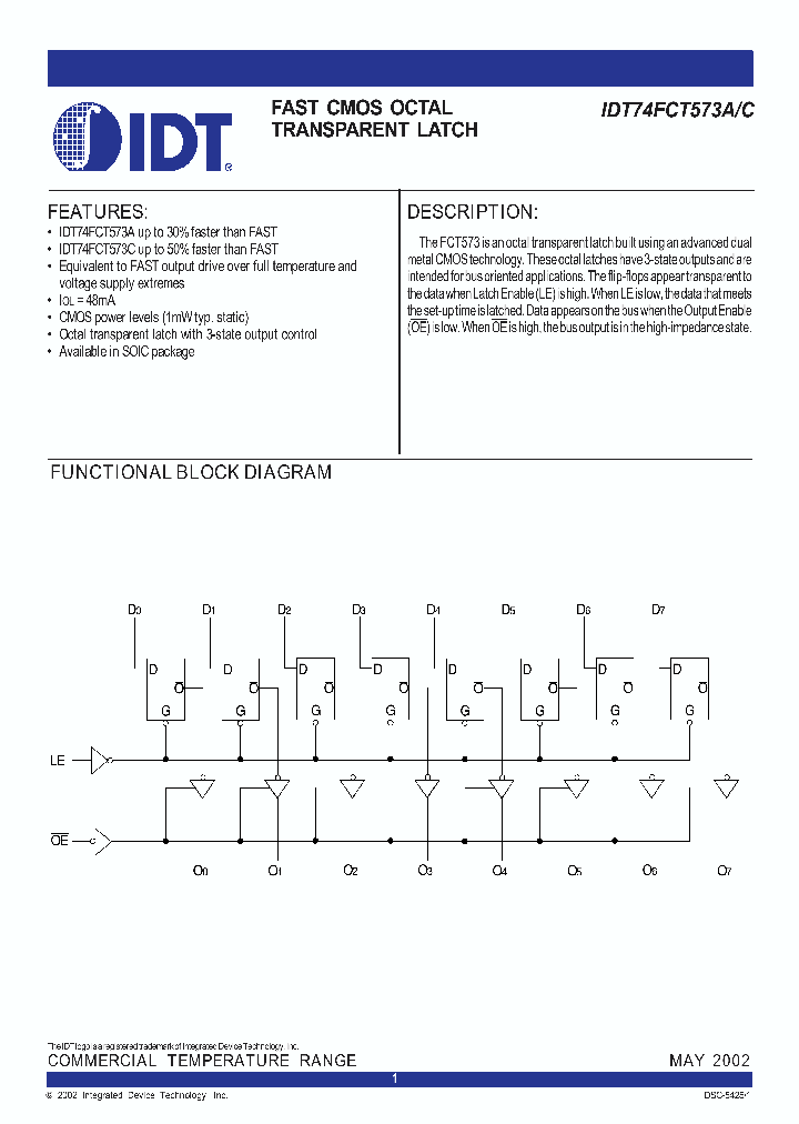 IDT74FCT573C_332179.PDF Datasheet
