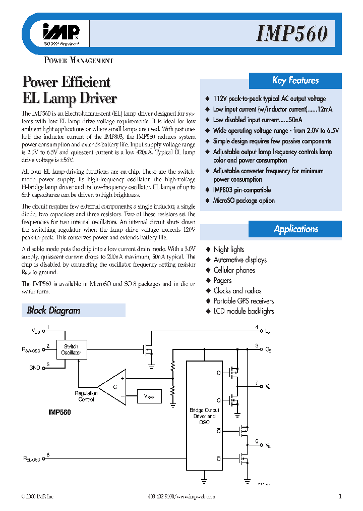 IMP560_12102.PDF Datasheet