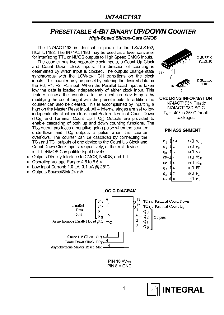 IN74ACT193_198977.PDF Datasheet