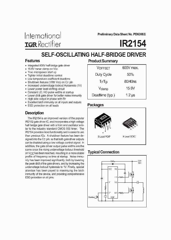 IR2154_313507.PDF Datasheet