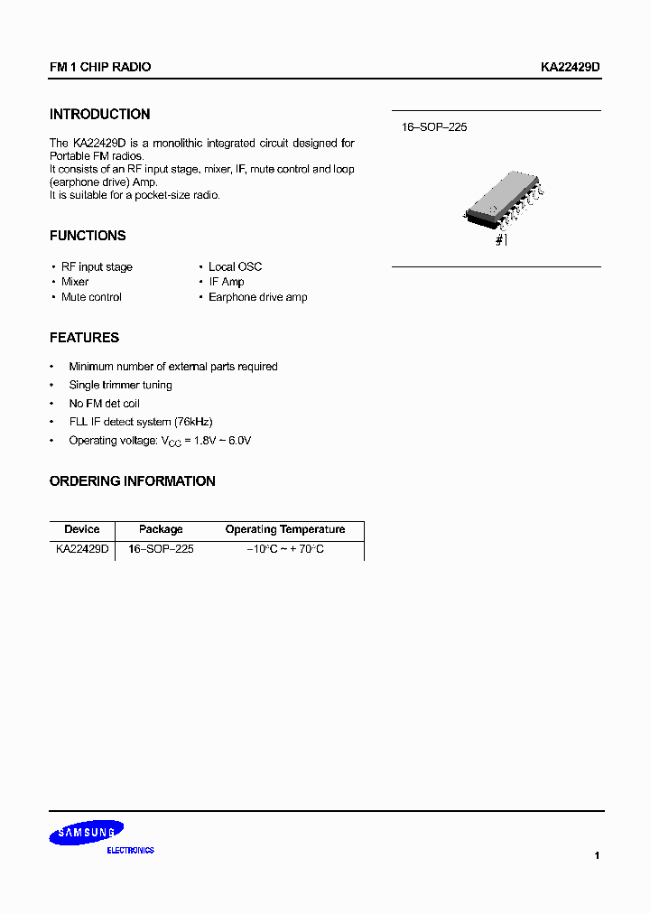 KA22429_106437.PDF Datasheet Download --- IC-ON-LINE