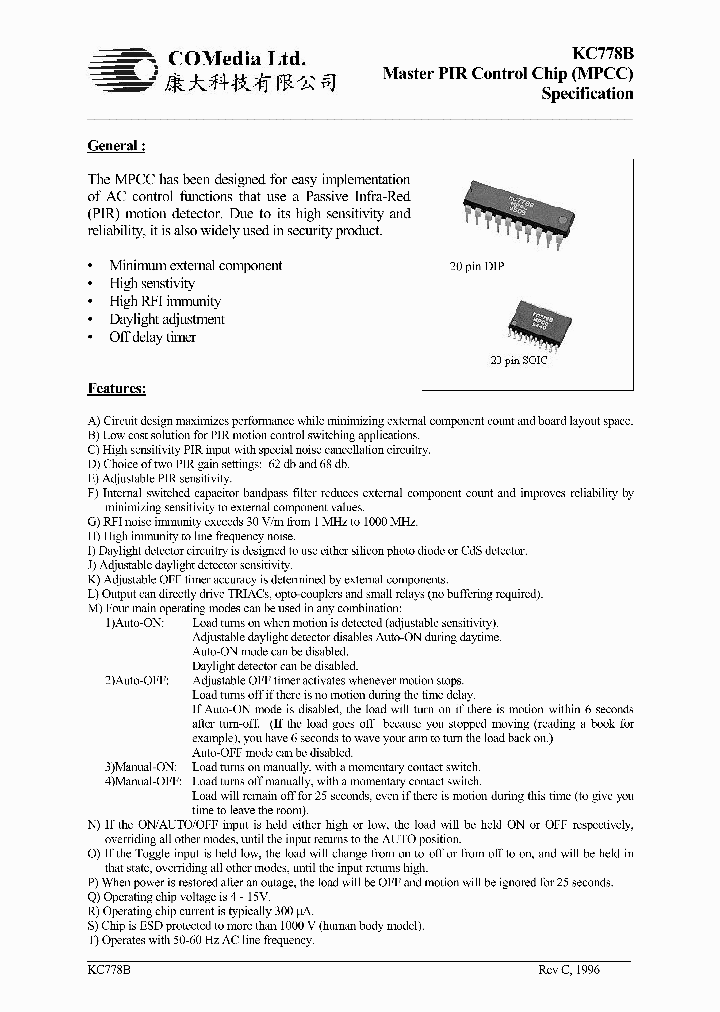 KC778B_329985.PDF Datasheet Download