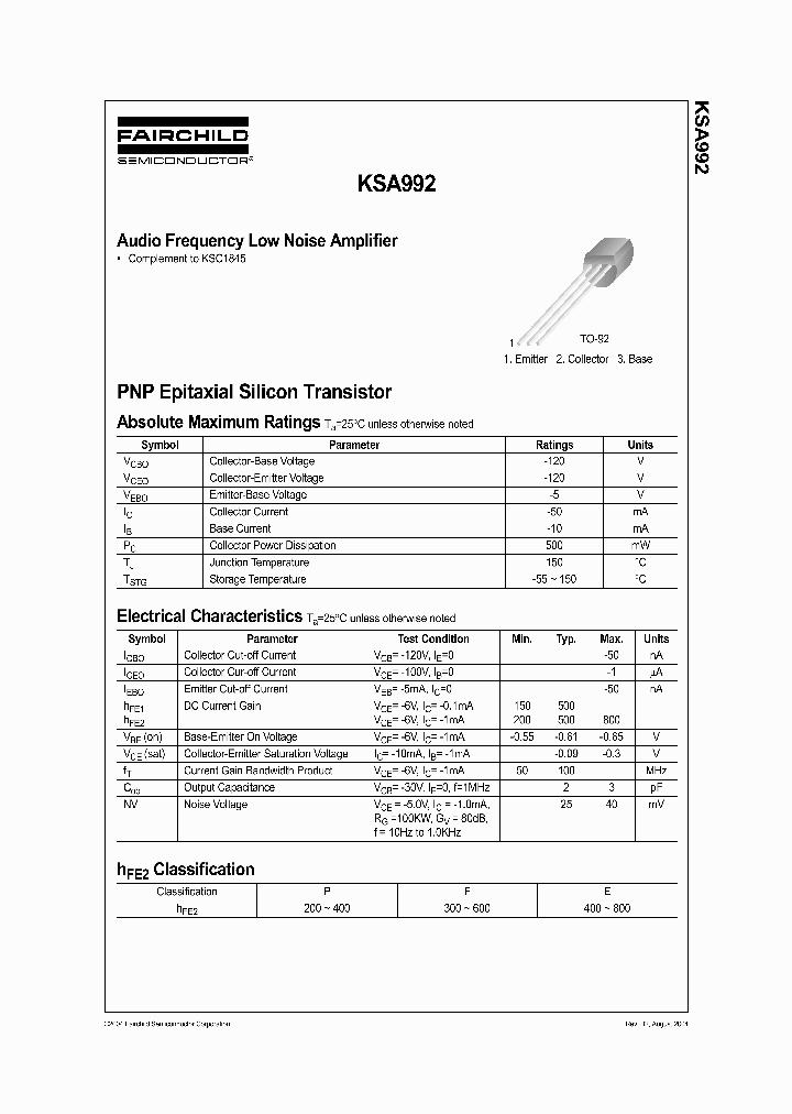 KSA992_318451.PDF Datasheet