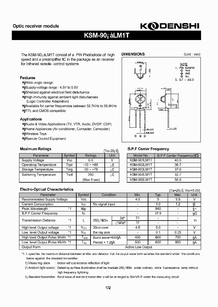 KSM-901LM1T_319739.PDF Datasheet