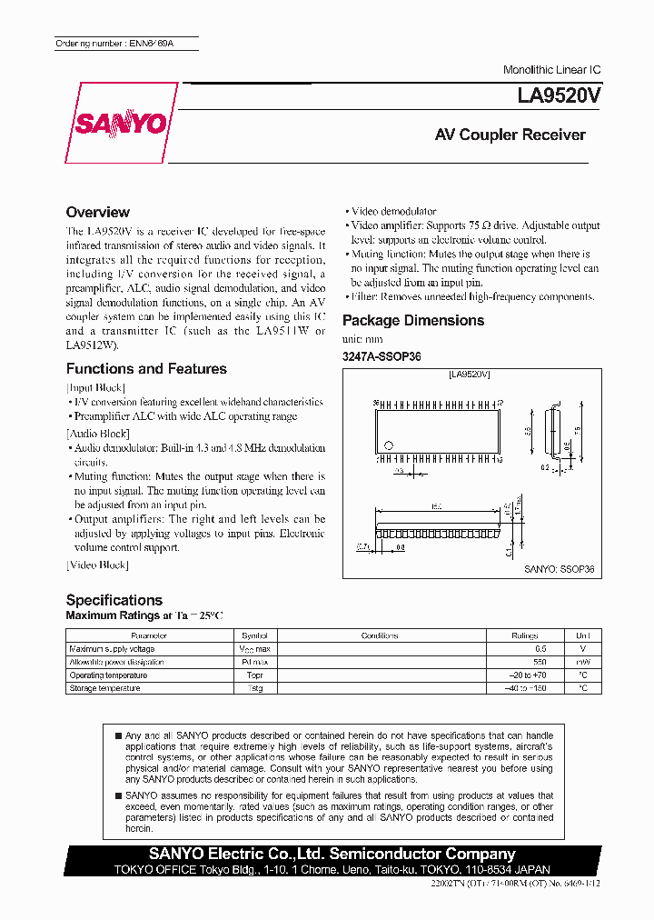 LA9520V_201375.PDF Datasheet