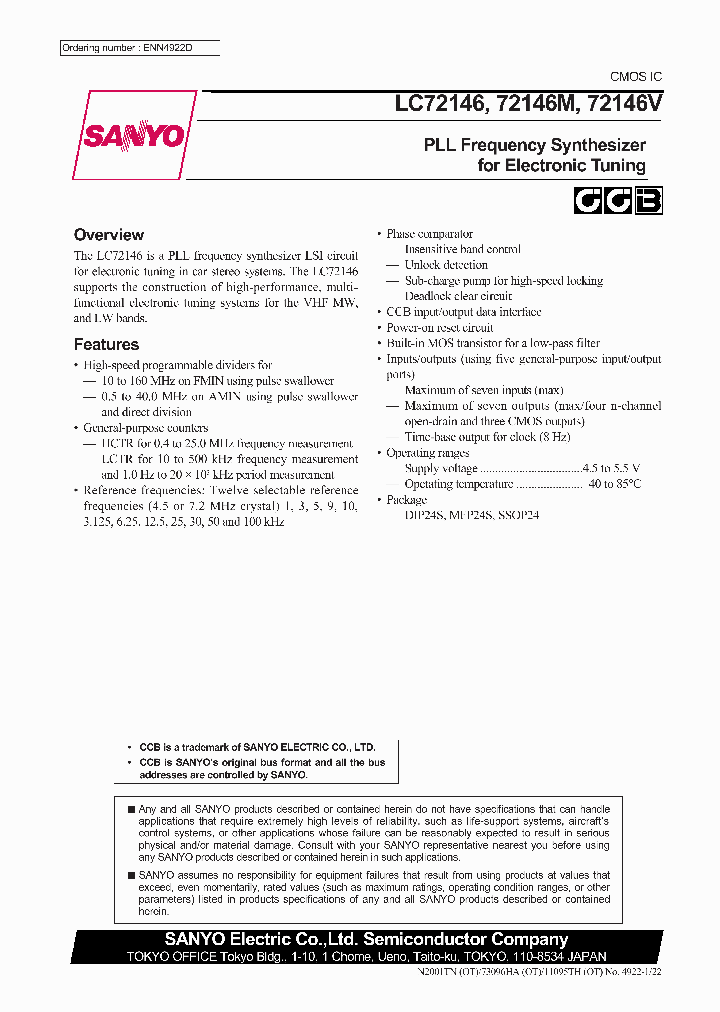 LC72146V_316600.PDF Datasheet