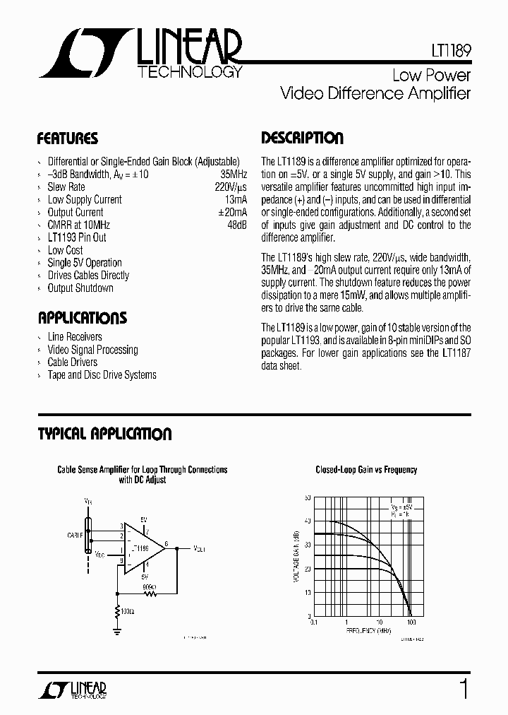 LT1189_75416.PDF Datasheet