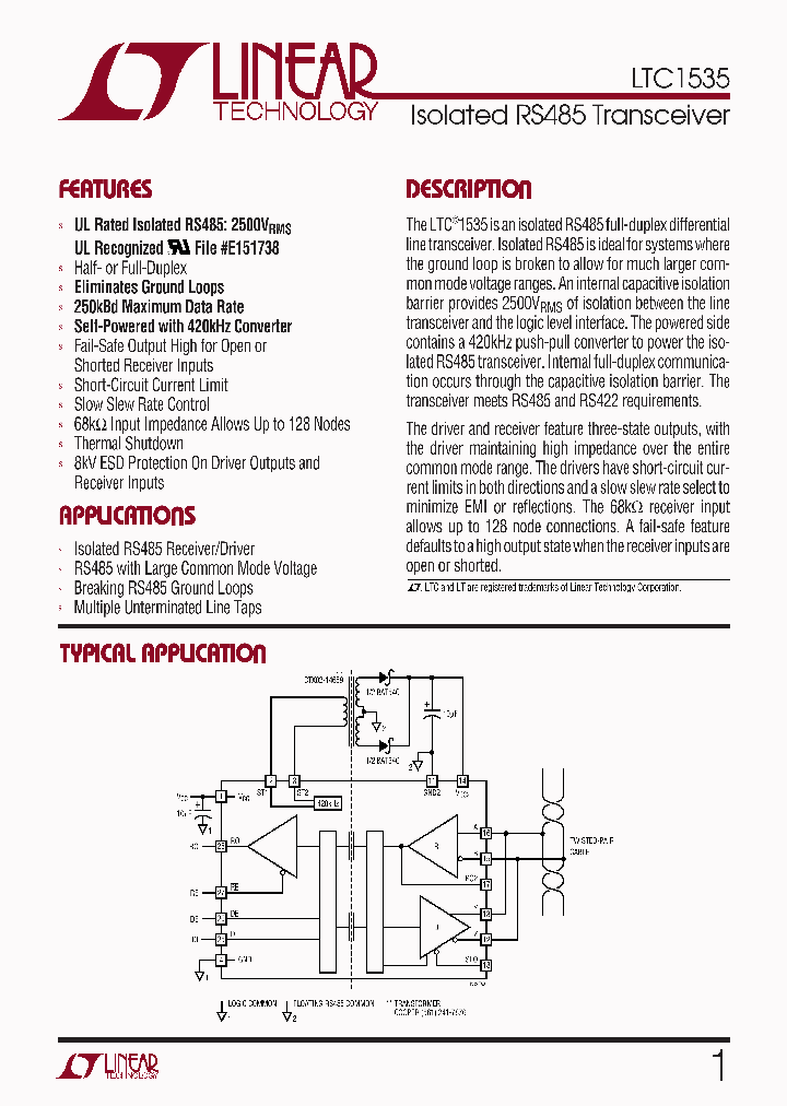 LTC1535_327419.PDF Datasheet