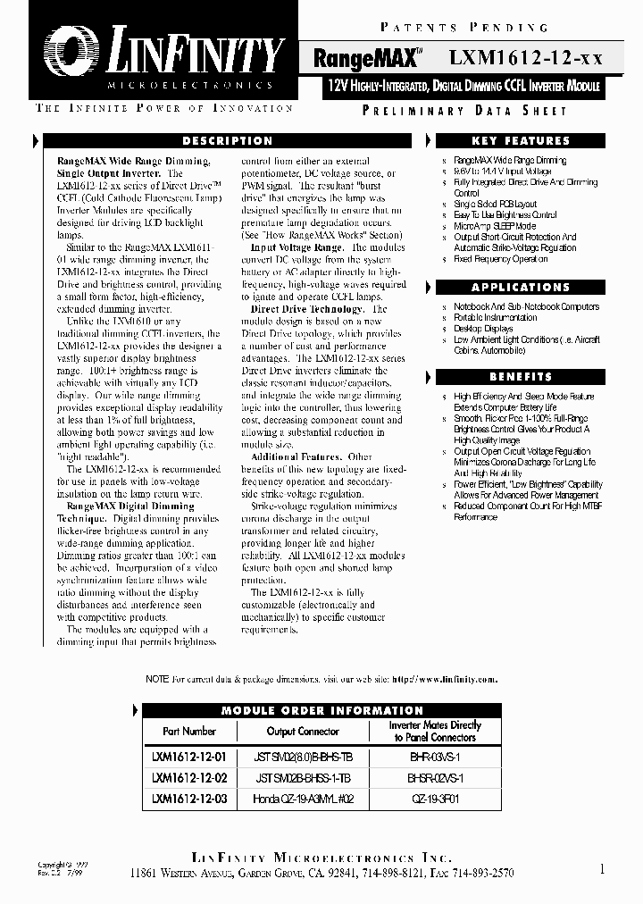 LXM1612-12-XX_332671.PDF Datasheet