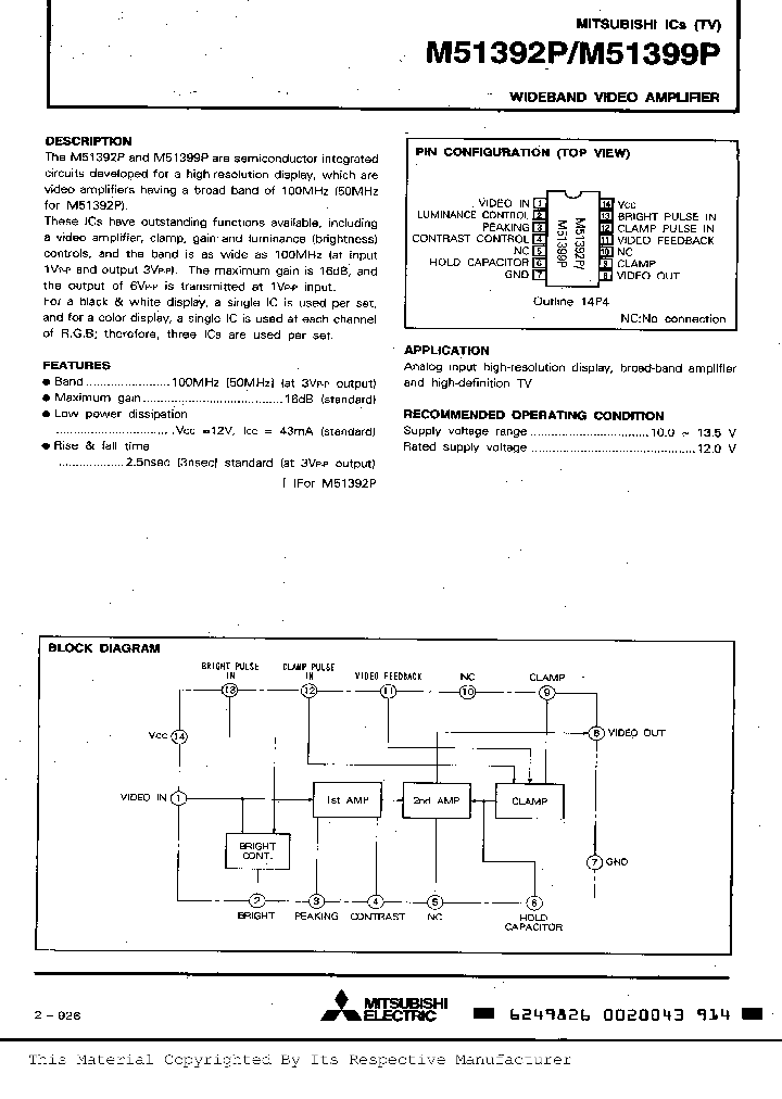 M51392P_187431.PDF Datasheet