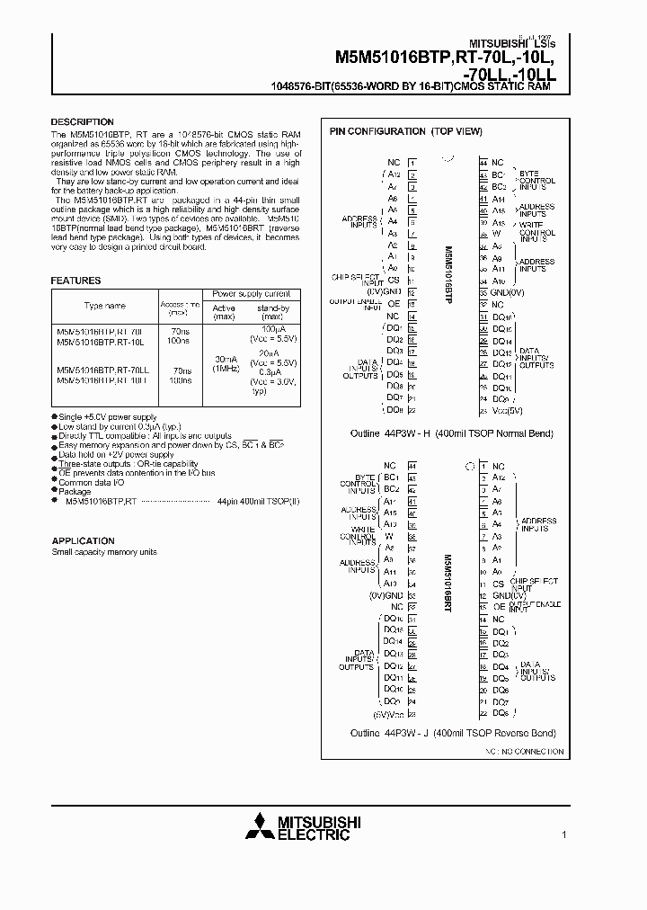 M5M51016BRT-10LL_353752.PDF Datasheet