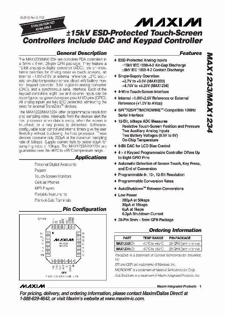 MAX1233_324085.PDF Datasheet