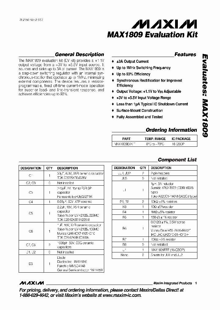 MAX1809EVKIT_376999.PDF Datasheet