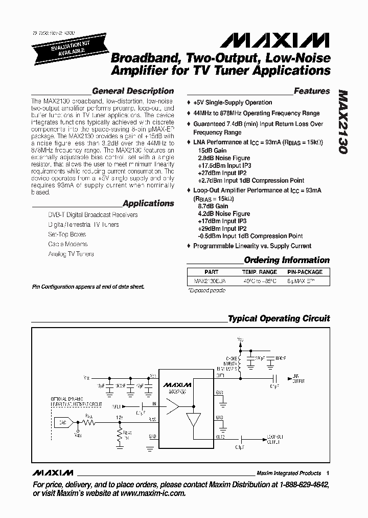 MAX2130_327758.PDF Datasheet