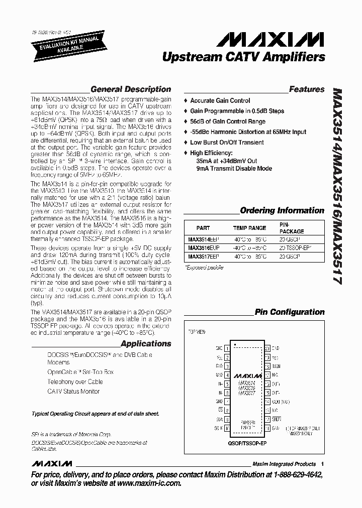 MAX3517_357906.PDF Datasheet