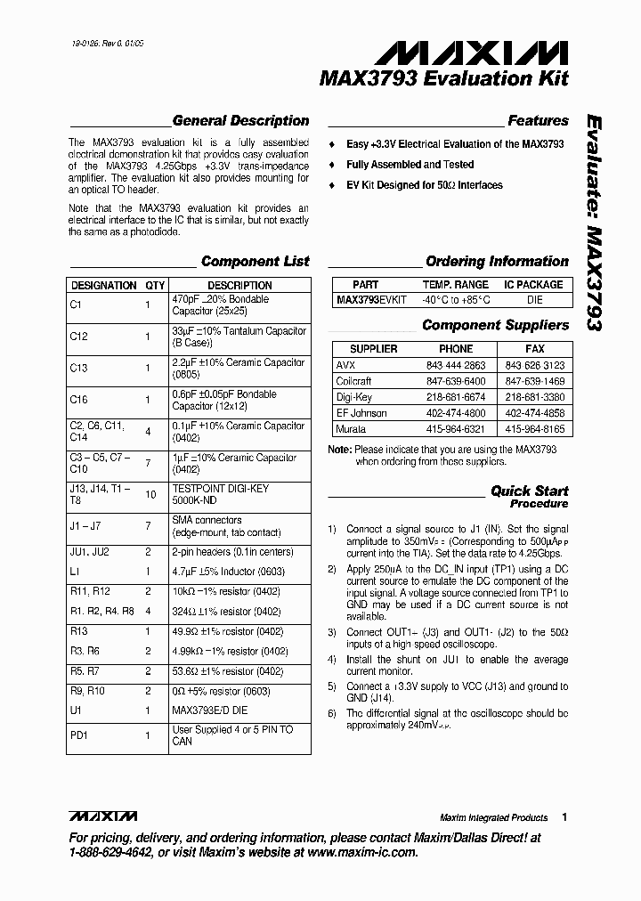 MAX3793EVKIT_323953.PDF Datasheet