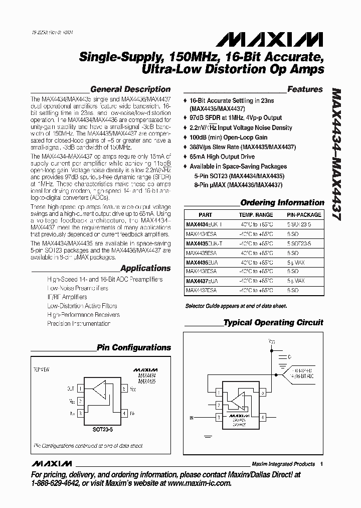 MAX4435_352050.PDF Datasheet