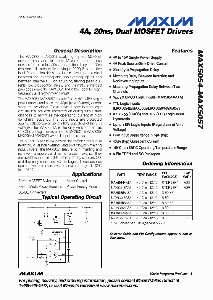 MAX5054_198338.PDF Datasheet
