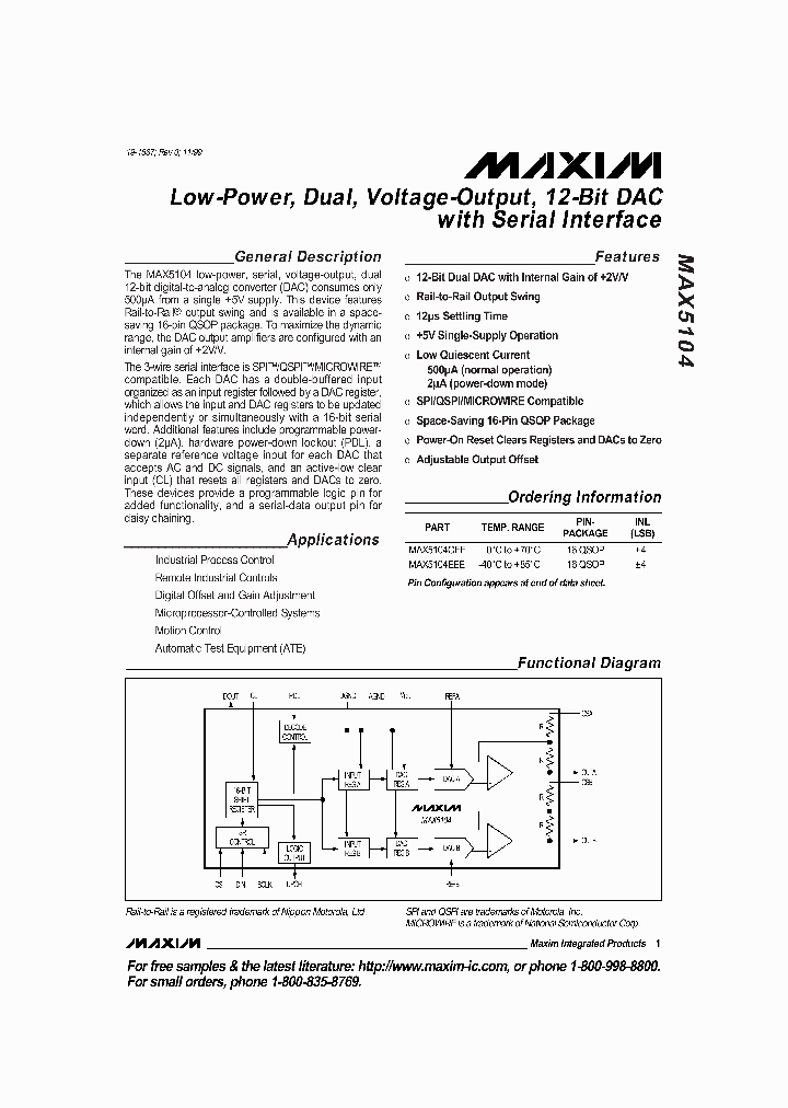 MAX5104_316622.PDF Datasheet