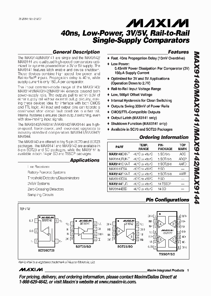 MAX914_48607.PDF Datasheet