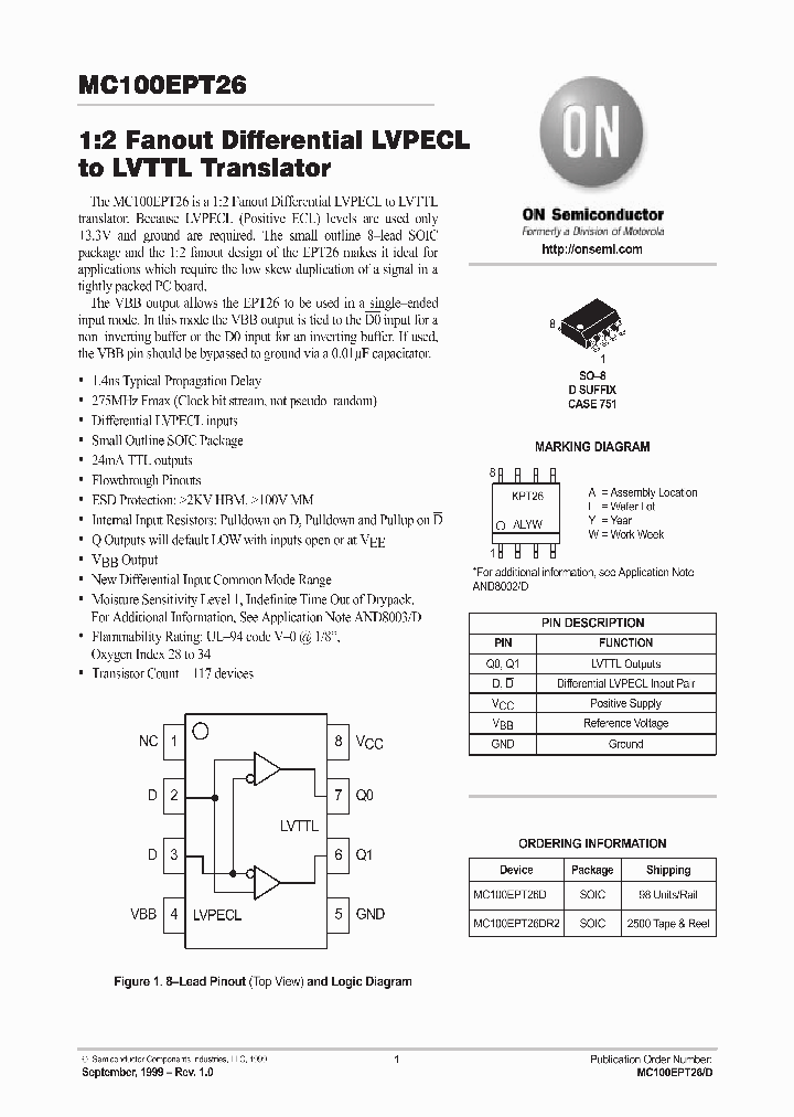 MC100EPT26_199897.PDF Datasheet