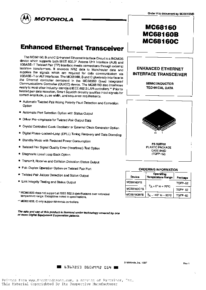 MC68160C_321776.PDF Datasheet