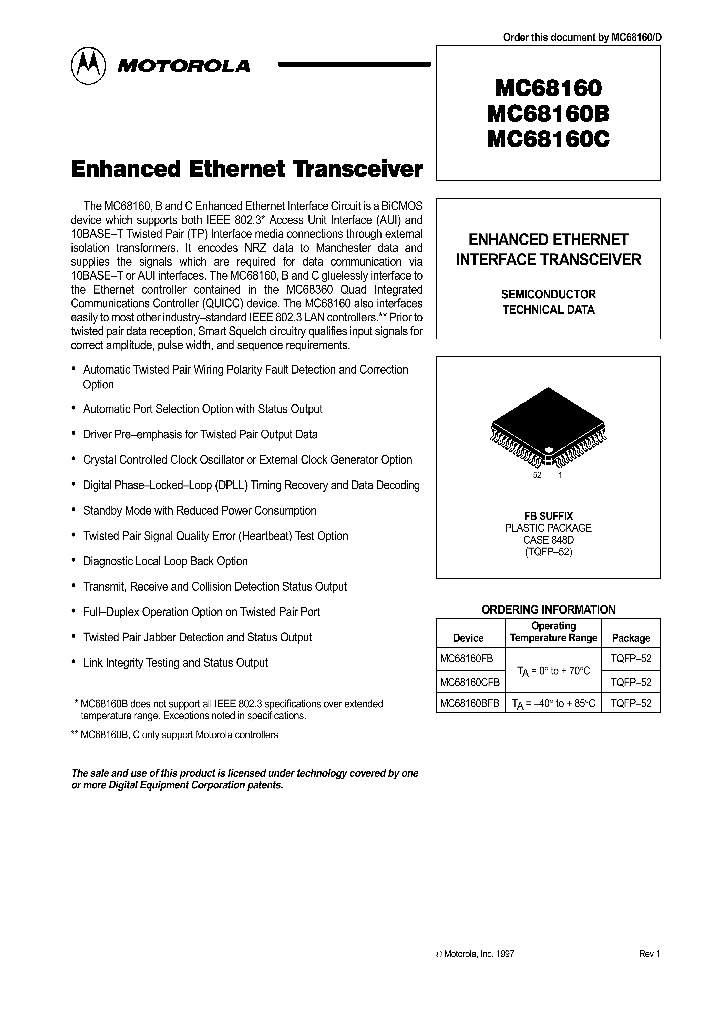 MC68160_5157.PDF Datasheet