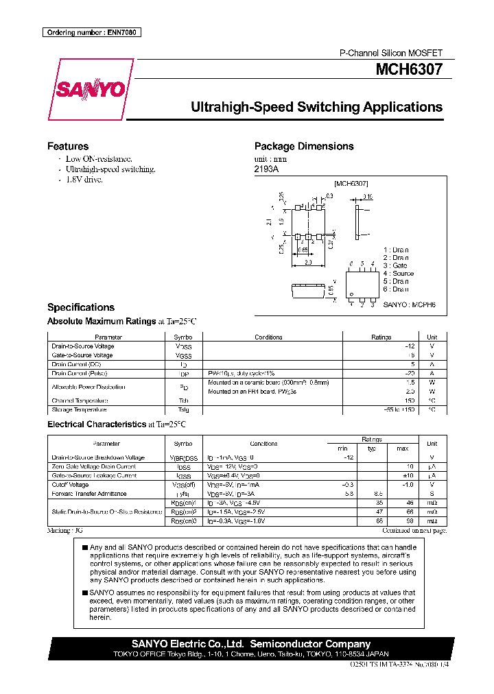 MCH6307_328746.PDF Datasheet