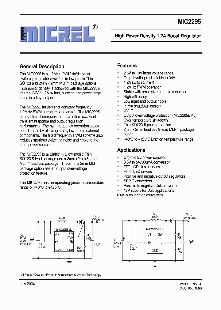 MIC2295_348524.PDF Datasheet