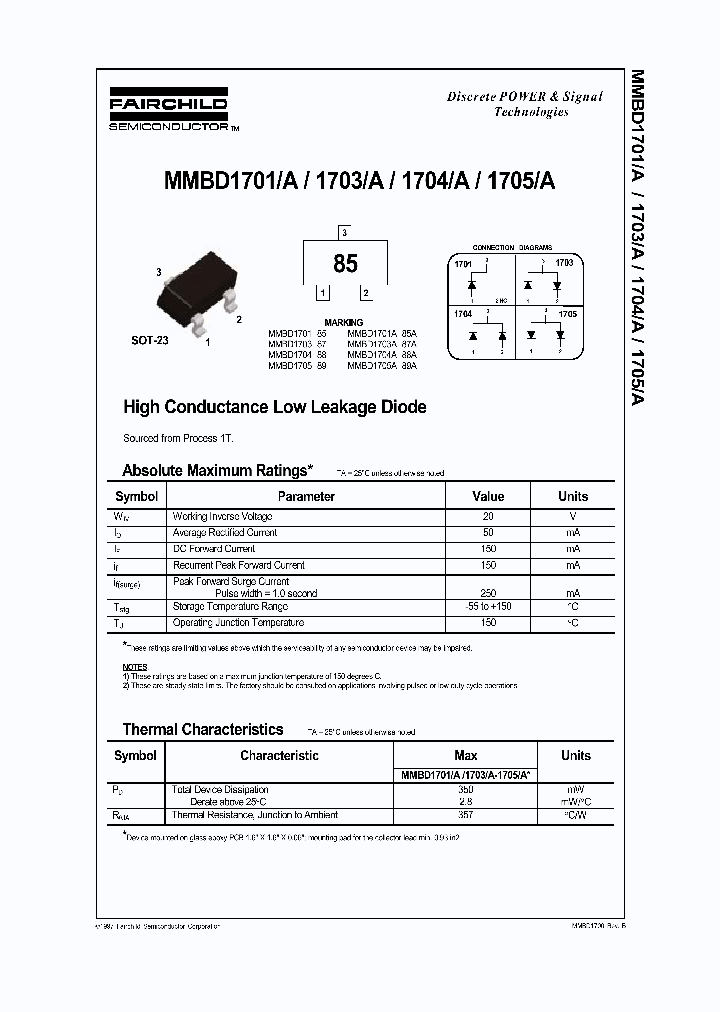 MMBD1703_252778.PDF Datasheet