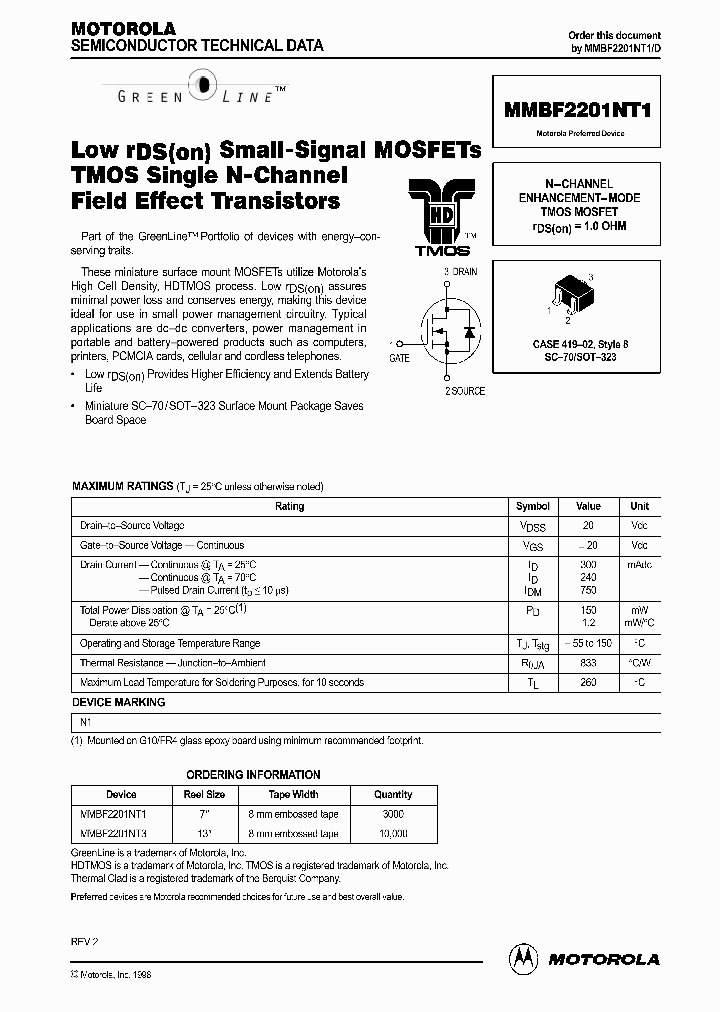 MMBF2201NT1D_374331.PDF Datasheet