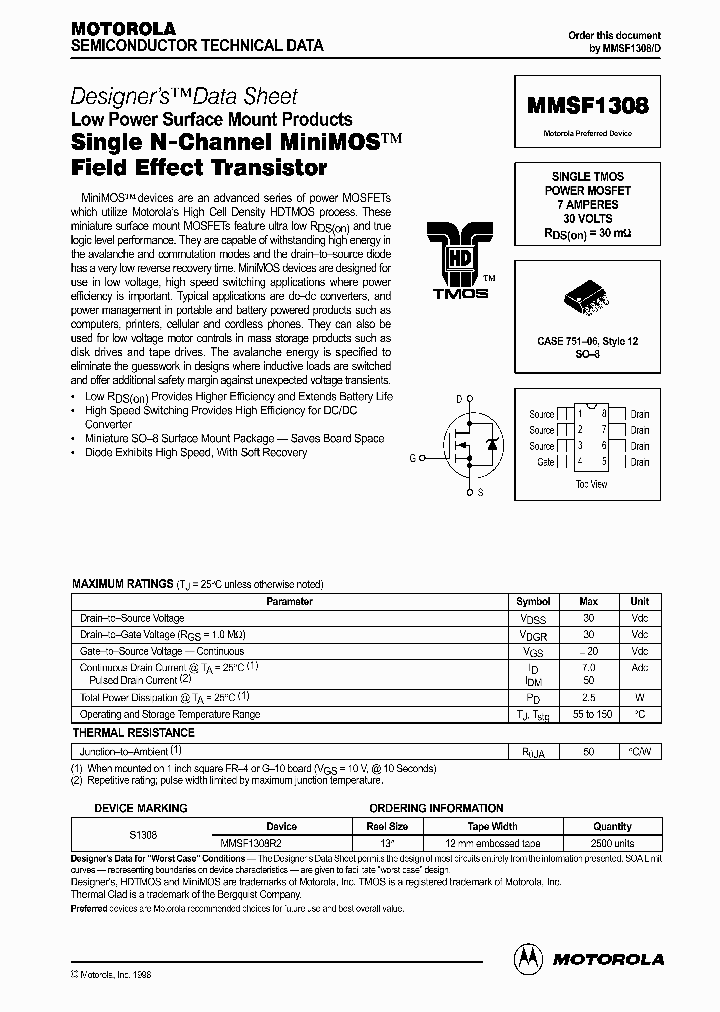 MMSF1308D_318069.PDF Datasheet