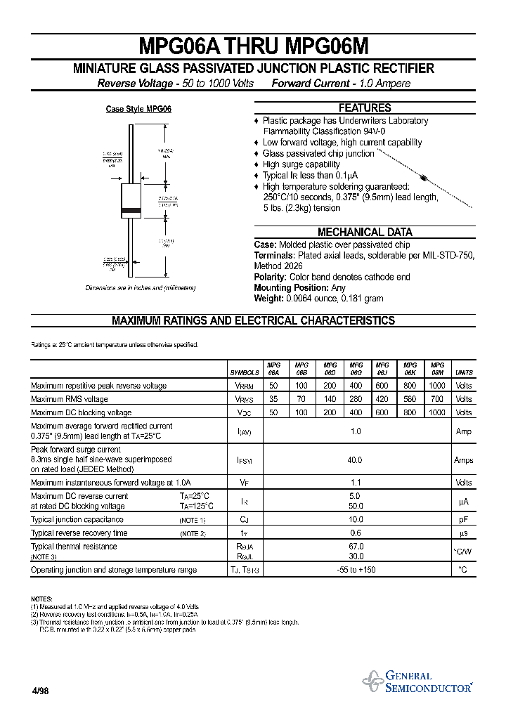 MPG06B_316857.PDF Datasheet