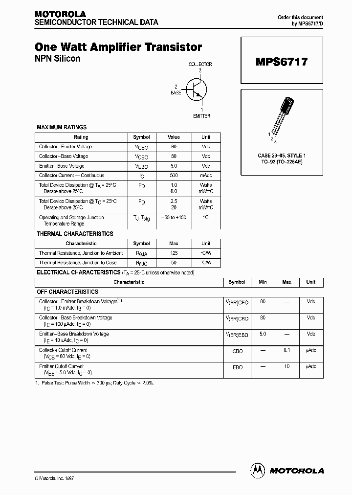 MPS6717RLRA_324484.PDF Datasheet