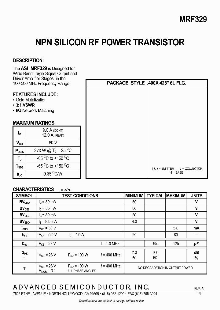 MRF329_358253.PDF Datasheet