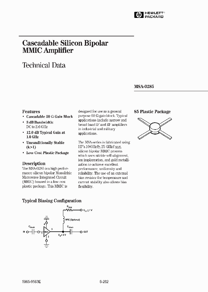 MSA-0285_244458.PDF Datasheet