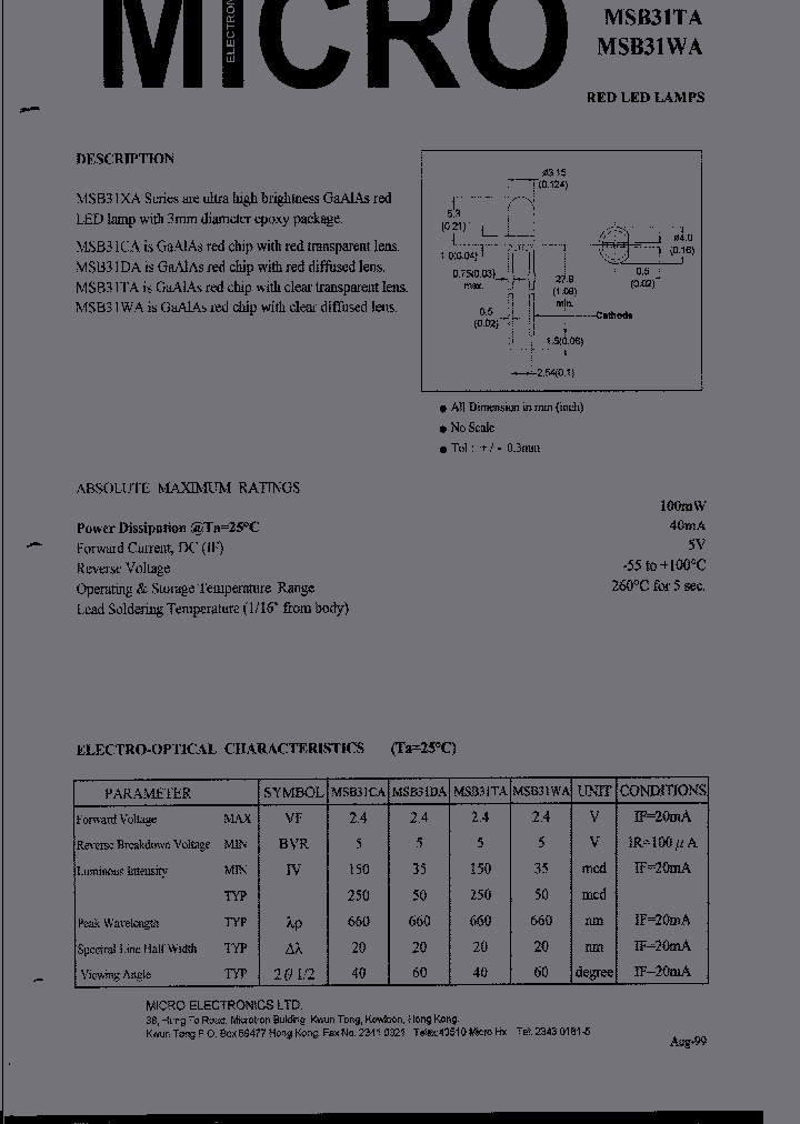 MSB31XA_342719.PDF Datasheet