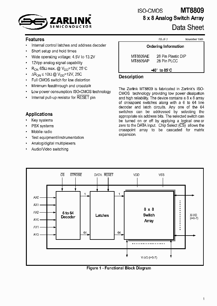 MT8809_337895.PDF Datasheet